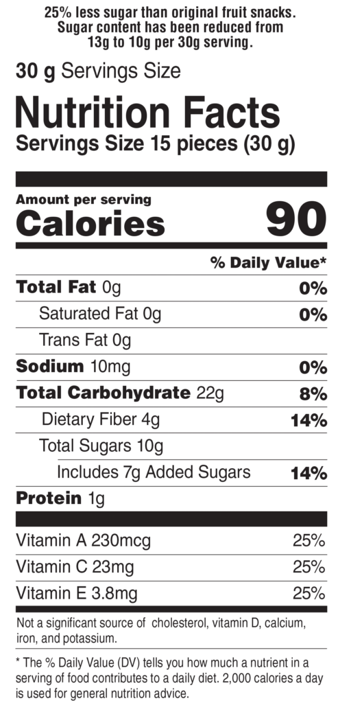 Mixed Fruit Reduced Sugar Fruit Snacks - Welch’s® Fruit Snacks