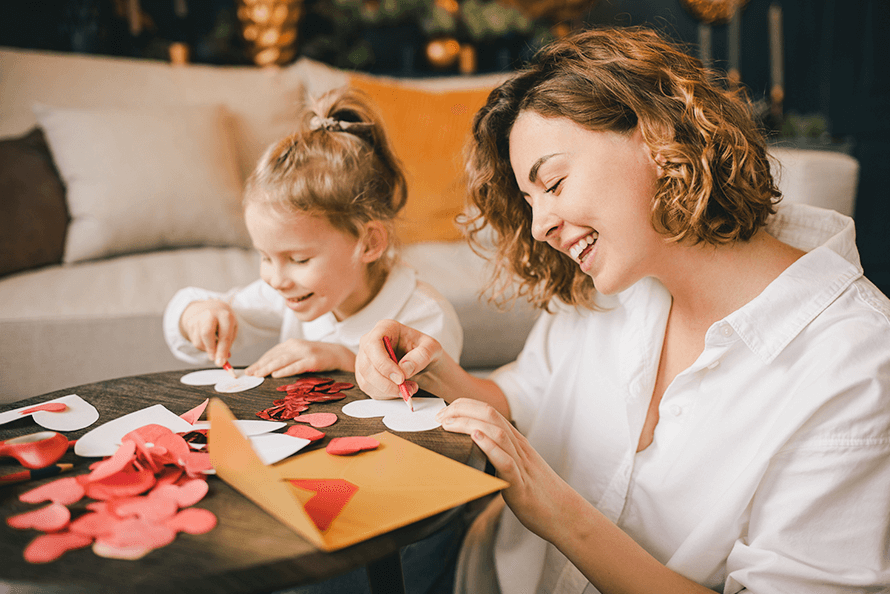 Valentines Day Crafts for Preschoolers - Frosting and Glue- Easy crafts,  games, recipes, and fun