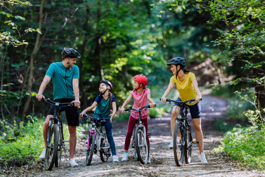 kids bike riding for summer activity